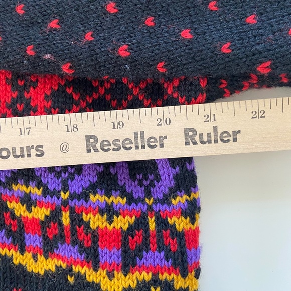 Vintage 90s Dale Of Norway Sweater Womens Small Wool Heavy Knit Nordic Reindeer - Picture 13 of 14